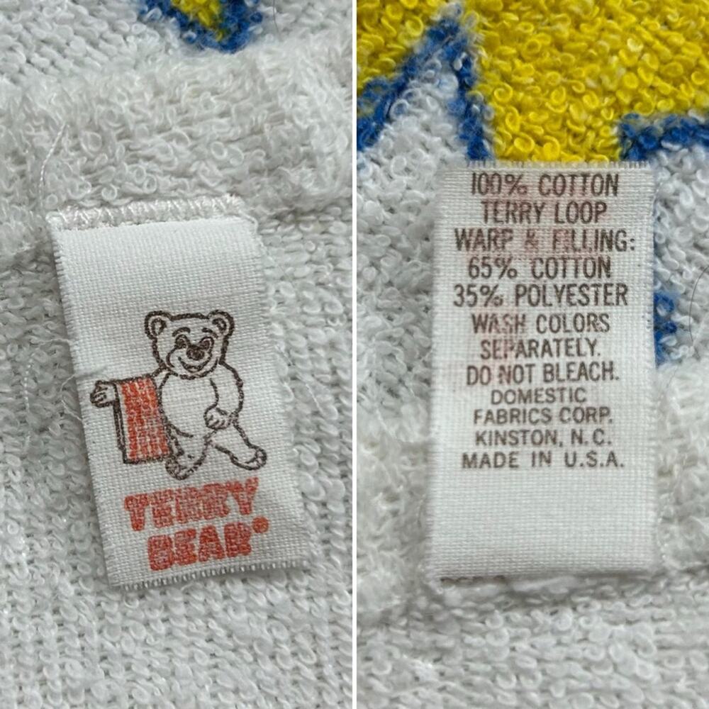 Vintage West Virginia University Cuddle up with a Mountaineer Beach Towel 90s - Picture 8 of 8